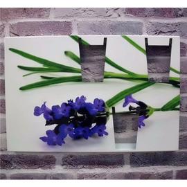 Tuinborden - Decoratiepaneel omgezette randen bloemen